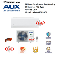 AUX ( ASW-09CAR3DI ) 1.0HP Air Conditioner Fast Cooling DC Inverter R32 Type (4-Star) (The price no 