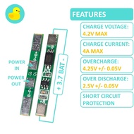 1S 3A 4.2V 18650 Li-ion Lithium Battery BMS Charger Protection Module