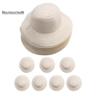 20 Pcs DIY Straw Hat Set Beach Summer Work Farmer Hats for Men Women Kids Cowboy Birthday Party Deco