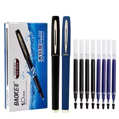 Haile Large Capacity Gel Pen 0.5/0.7/1.0mm Business Pen Signature Calligraphy Pen Ball Pen For Schoo