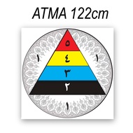 ATMA Archery Target Face 122cm 100m 80cm Tarpaulin Outdoors