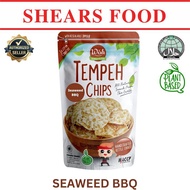 Woh Handcrafted Tempeh Chips Tempe Chips By Shears 100gms Seaweed Bbq (Bundle Of 6 Packs)