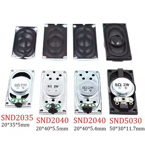 2PCS Notebook Speaker Horn 2W 8R 4R 4020 Loud speaker 4 8 ohms 2 Watt 4/8R 2W 20*35*5MM 20*40*5.4MM 