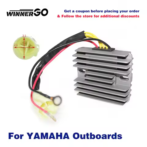 WINNERGO Voltage Regulator Rectifier for Yamaha Outboard 80-100Hp 4 Stroke 2000-2005 PN F100 F80 67F