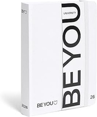 BE YOU - Double Daily Planner with Date 2025-2026, 12 Months, September 25 August 26, Flexible Cover