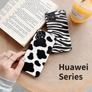 Casing Huawei P20 P30 Lite P40 Mate 20 30 Pro Nova 5T 7 Se 8 Honor 8X Y6s Y7a Y9 Prime 2019 INS Cow Pattern Zebra Pattern Korean Style Phone Case Anti-fall Soft Protective Cover