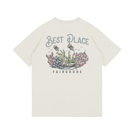 Men's Tshirt 100%Cotton Sweatshirt - Best Palce - Cream 9C72