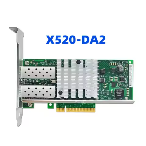 Original X520-DA2 SR2 X710-DA2 dual optical port 10 Gigabit network interface card fiber 10G SFP