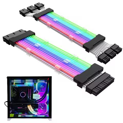 ARGB PSU Power Supply Extension Cable 24 Pin Motherboard Extension Cable graphics card 8-Pin 6+2Pin 