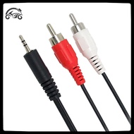 [8C11] 1.2m 3.9 Feet 3.5mm Plug Ja to 2RCA Male Audio Cable Splitter Phone to Speaker [8C]