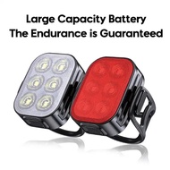 Mountain Bike Front and Rear Lights Brake Taillights Light Sense Super Bright Smart Lights Waterproof Lights Rechargeabl