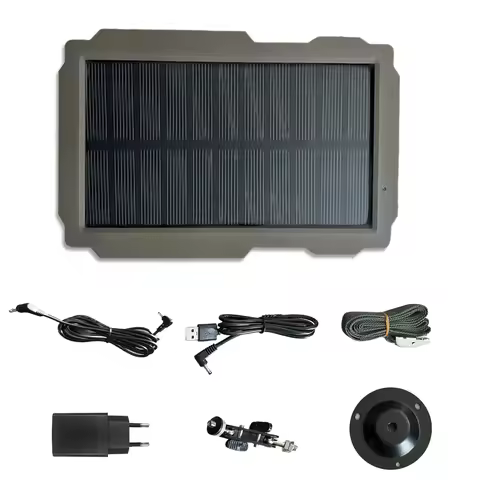 Trail Game Camera Solar Panel Kit 8000mAh/3000mAh Solar Panel 6V-12V Rechargeable Solar Charger for 