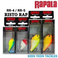 RAPALA RISTO RAP SERIES FISHING LURE RR-4/ RR-5 ( 10g )