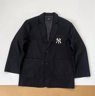 韓國預訂 MLB NY刺繡logo 口袋 西裝外套
