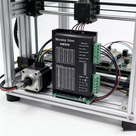Stepper Motor Controller DM556 Digital Stepper Motor Driver 2 Phase 5.6A for 57 86 Stepper Motor NEM