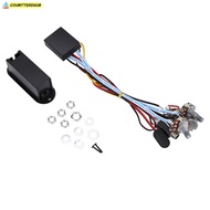 COUMTTERDGUB ​2 Band Active EQ Equalizer​, ​9V Pickup Battery Holder ​ ​Guitar Bass Tone Control​ ​E