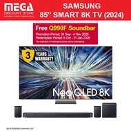 SAMSUNG QA85QN900DKXXS 85" NEO QLED 8K QN900D SMART TV / Free Wallmount + Q990F Soundbar Redeem Sams