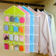 16 Pockets Over Door wardrobe Hanging Bag Shoe Rack Hanger Storage underwear Organizer shelf