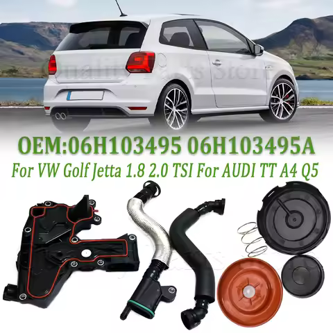 For AUDI TT A3 A4 A5 Q5 For VW Golf Jetta 1.8 2.0 TSI Oil Separator Crank Breather Assembly 06H 103 