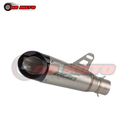 ABmoto Motorcycle Pipe /  SC Pipe / SC Muffler space Moto / Motorcycle Pipe 2layer Canister Exhaust 