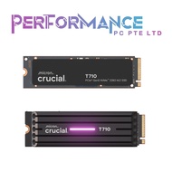 Crucial T710 1TB/2TB/4TB PCIe Gen5 NVMe 2280 M.2 SSD WITH/WITHOUT HEATSINK (5 YEARS WARRANTY BY CONV