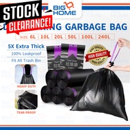 Extra Thick Drawstring Garbage Bag Plastik Sampah Bertali Trash Bag Rubbish Bag Rubbish Plastic Bag 