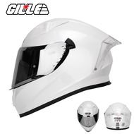 Gille Helmet 135 GTS V1 PLAIN Motorcycle Helmets Full Face Dual Visor Free Iridium Lens