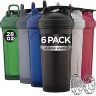 Hydra Cup-6 Pieces-28oz Shaker Cup | Protein Shaker with Egg Ball Leak-Proof Handle | BPA-Free Fitne