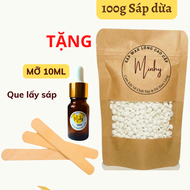 HOÀN TIỀN 15% - Combo 100g sáp wax lông nóng tặng mỡ trăn triệt lông shiny chén nấu sáp silicon wax