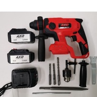 AXM 21V BATTERY BRUSHLESS MOTOR ITALY CORDLESS ROTARY HAMMER DRILL 3IN1 HAMMER DRILL