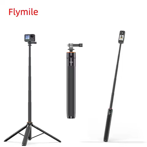 1.4M Telescopic Selfie Stick Foldable Tripod For Insta360 X5 X4 X3/ONE RS/ONE X2 Panoramic Action Ca