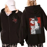 Japanese Anime Chainsaw Man Hayakawa Aki Zip Up Hoodies Men Long Sleeves Hooded Zipper