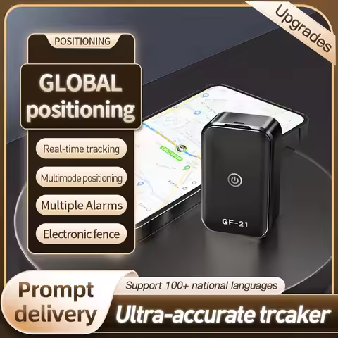 GF21 Mini GPS Real Time Car Tracker Anti-Lost Device Precise SlM Message Positioner Microphone WIFI+