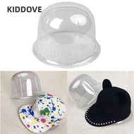 KIDDOVE Bucket Hat Storage , Brimless Cap 50-57cm Baseball Hat Display Rack,  Transparent Cover PVC 