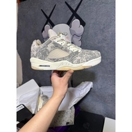 Original Air Jordan 5 Low-Top Retro Basketball Shoes - Milk Coffee Color