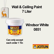 Jotun Jotaplast Max 7L Windsor White 851, Interior Acrylic Emulsion Paint (Suitable for Walls &amp; Ceiling)