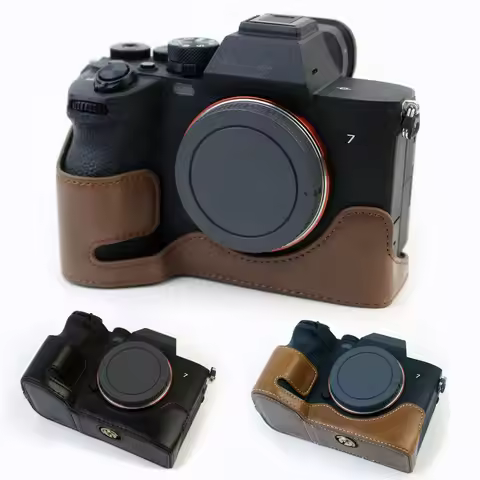 Genuine Real Leather Half Case Grip for Sony A1/A7S3/A7S III/A7 Mark IV/A7M4 Camera