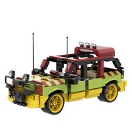 【Jurassic World】 Ready Stock MOC Dinosaur Park Ford Explorer BuildMOC bricks model blocks toys Compatible LEGO Set