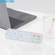 BARR1YRB Digital Alarm Clock, Large Display Temperature Display Temperature Display Clock, Simple Lo
