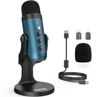 USB Condenser Microphone,Computer PC Gaming Mic,Plug&Play Microphones for PS 4&5.Monitor Adjust&Volu