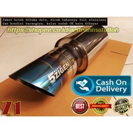 Carknalpot TOYOTA Rush Innova Fortuner Xpander Panther Brand 5Zigen Type Z1 HD Blue Stainless