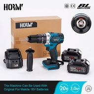 3 In 1 Hammer Drill Impact Brushless Drill Impact With Handle Electric Screwdriver Hammer Power Tool For Makita Battery 20V