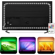 Lampu Belakang LED TV HAMLITE Dikuasakan USB, Pencahayaan Bias Monitor PC Putih 6500K untuk TV 60-65