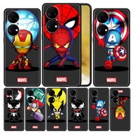 ELEGANT สำหรับ Huawei 9 SE P50 P40 Lite Nova 5T P20 Pro P30 8i P สมาร์ท Z Y9 P50E โทรศัพท์มือถือ Soft Marvel IronMan Spiderman