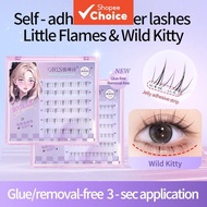 No Glue Flame Cluster Lashes DIY Eyelash Extension Set  Set Sambungan Bulu Mata Kluster Tanpa Gam DI