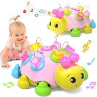 Baby Musical Ladybug Crawling Toys,Baby Toy 6-12 Months with Light-up Music, Early Educational Learn