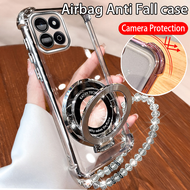 Bling Glitter Lanyard Plating Anti-Fall Plating Casing For Vivo X200 FE Vivo X200FE X 200 FE Pro Ult