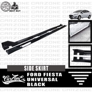 Ford Fiesta Sedan Universal Side Skirt Extension (Black)