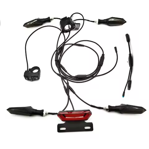 Brake Light Indicator Ebike Light Kit Comprehensive Visibility Enhanced Safety Features Multi-Voltag