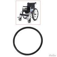 [ Solid Wheelchair Tires, Wheelchair Tire Replacement, Solid Black Wheelchair Tire, Easy to Install And Remove
